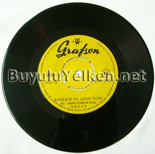 Okyay - Bırakma Beni / Ayrılık mı bu aşkın sonu ( GRAFSON MGZ-3700) B yüzü